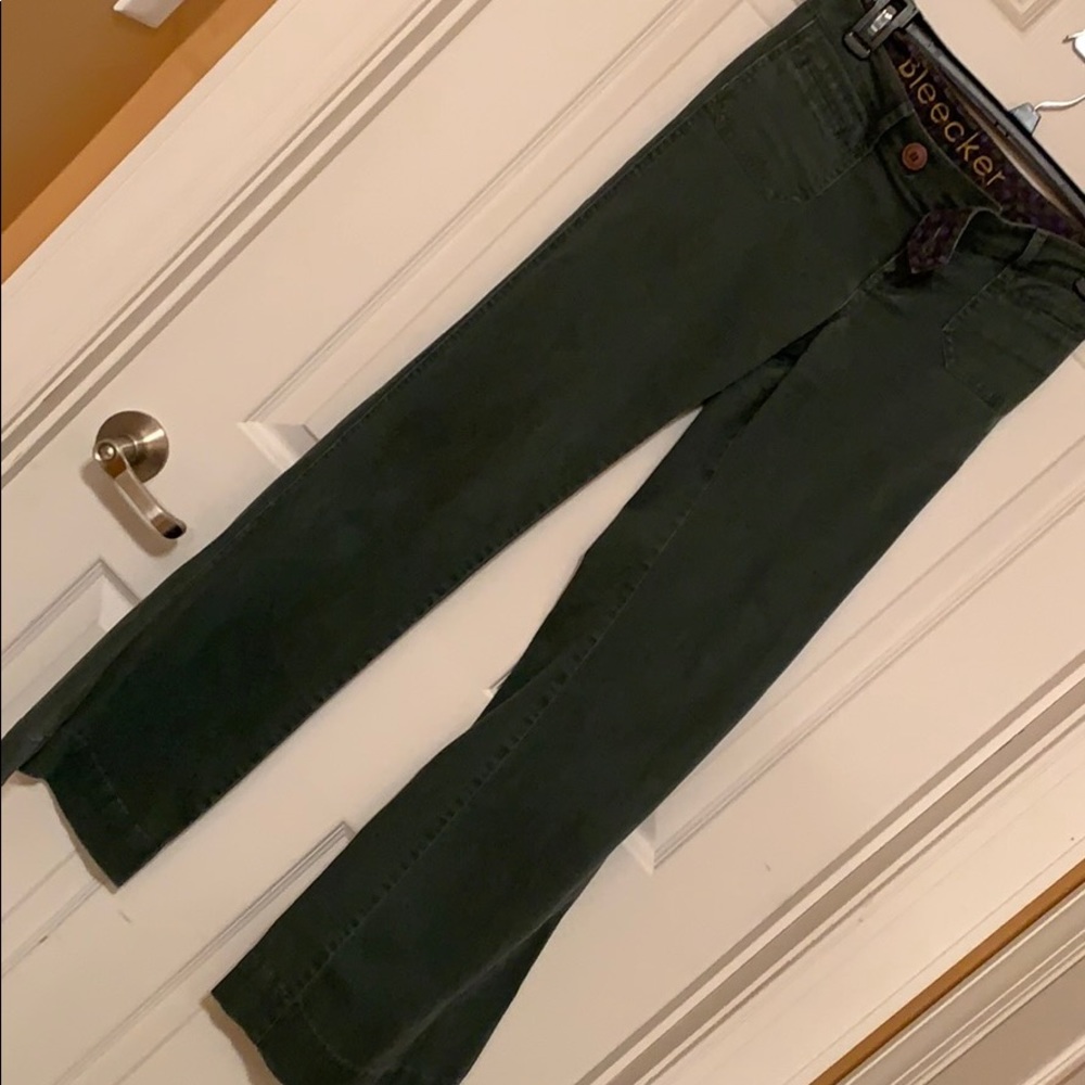 Olive green flare dress pants Delias 00L